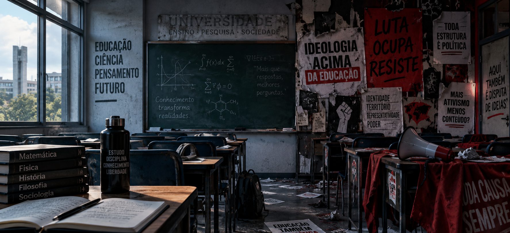 Fábio Sousa critica doutrinação ideológica em escolas e universidades e defende ensino focado no conhecimento
